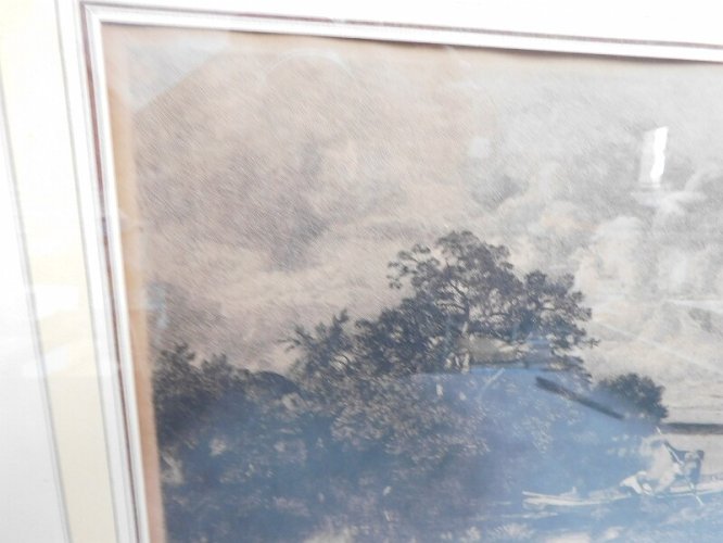 CADRE GRAVURE LA BARQUE DU XIX ème SIECLE N° 5