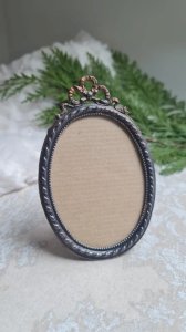 cadre mini ovale style louis XVI - mini cadre porte photo