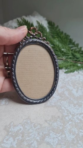 cadre mini ovale style louis XVI - mini cadre porte photo