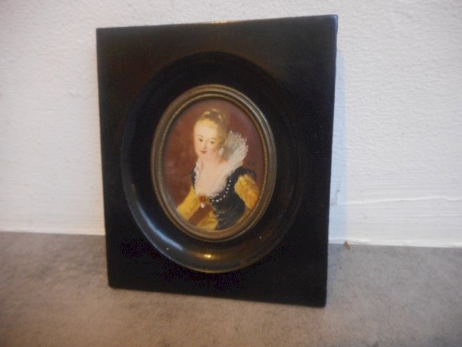 CADRE MINIATURE FRAGONARD L'ETUDE N° 7
