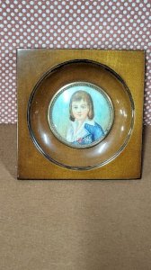 CADRE MINIATURE PORTRAIT DE LOUIS XVII