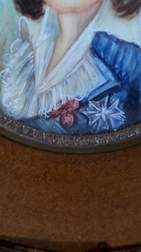 CADRE MINIATURE PORTRAIT DE LOUIS XVII