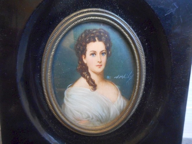 CADRE MINIATURE WINTERHALTER SIGNE N° 5