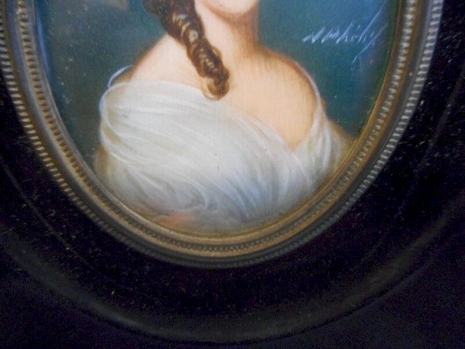 CADRE MINIATURE WINTERHALTER SIGNE N° 5