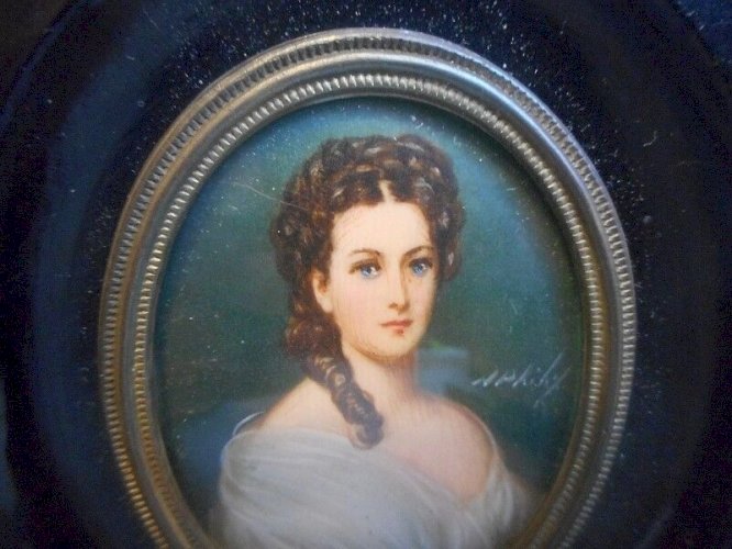 CADRE MINIATURE WINTERHALTER SIGNE N° 5