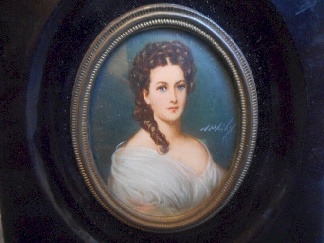 CADRE MINIATURE WINTERHALTER SIGNE N° 5