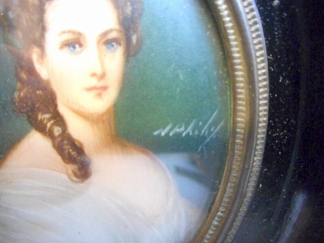 CADRE MINIATURE WINTERHALTER SIGNE N° 5