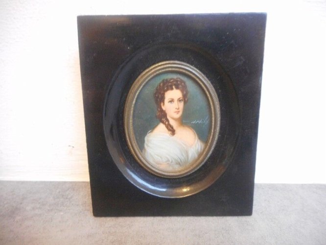 CADRE MINIATURE WINTERHALTER SIGNE N° 5