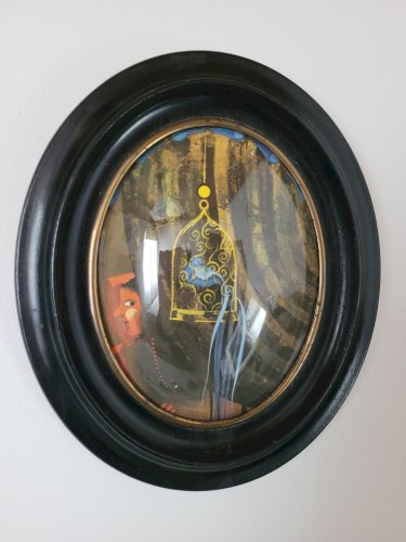 Cadre ovale napoléon III 