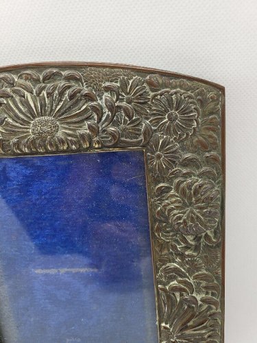 CADRE PHOTO EN METAL ARGENTE ANCIEN