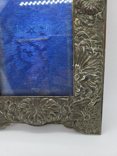 CADRE PHOTO EN METAL ARGENTE ANCIEN
