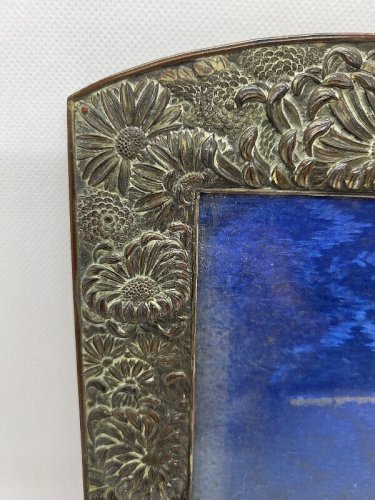 CADRE PHOTO EN METAL ARGENTE ANCIEN