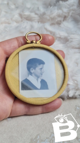 Cadre photo  médaillon vintage