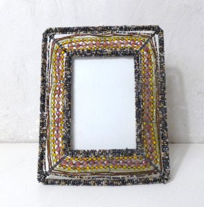 cadre photo perlé Papyrus