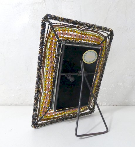 cadre photo perlé Papyrus