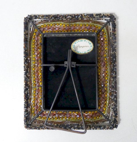 cadre photo perlé Papyrus