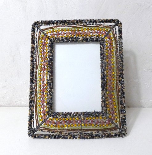 cadre photo perlé Papyrus