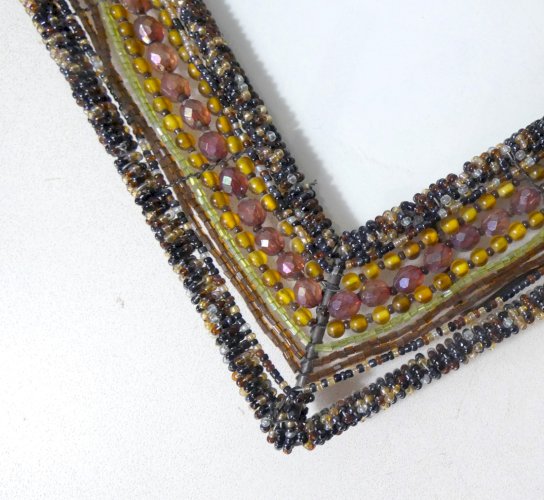 cadre photo perlé Papyrus