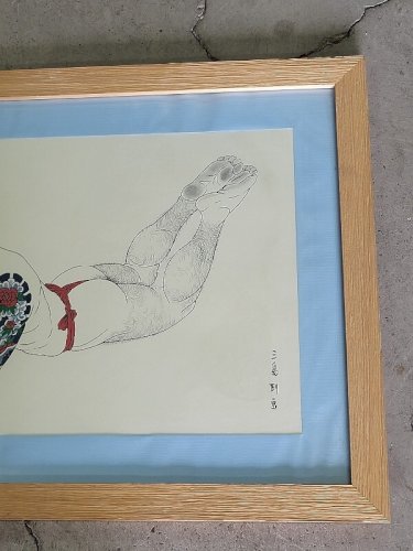 CADRE PHOTOLITHOGRAPHIE SIGNE GO MISHIMA N° 3
