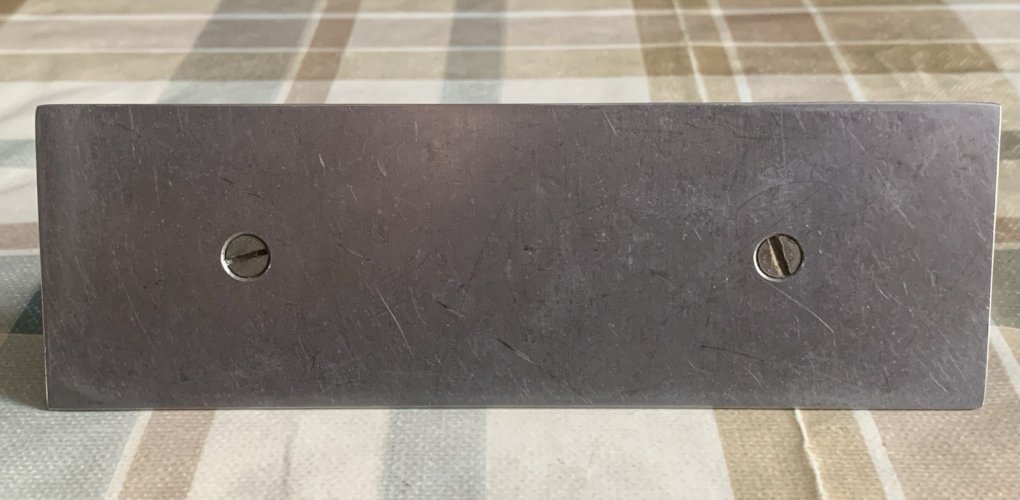 Cadre porte photos art déco moderniste 1930's en métal chromé