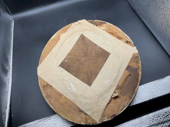 Cadre Reliquaire , 5 reliques Saint M MARIE , ST SYMPHORIEN  , ST F DE SALES ……