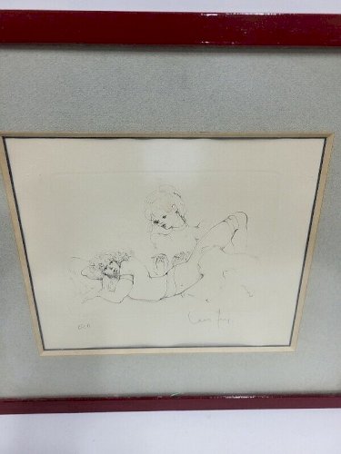 CADRE TABLEAU LITHOGRAPHIE DE LEONOR FINI