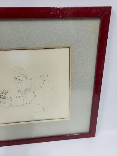 CADRE TABLEAU LITHOGRAPHIE DE LEONOR FINI