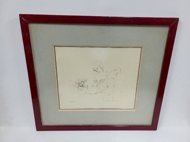 CADRE TABLEAU LITHOGRAPHIE DE LEONOR FINI