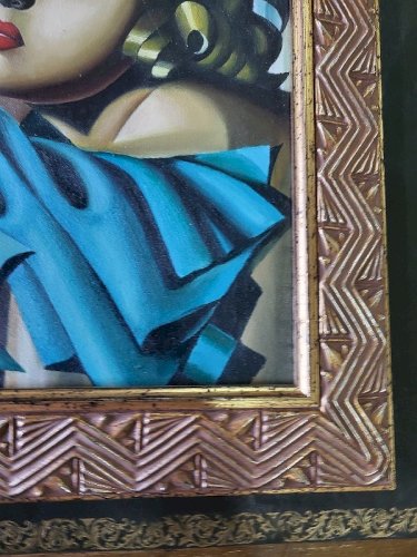 CADRE TABLEAU PEINTURE TAMARA DE LEMPICKA TWO GIRLS
