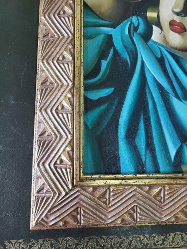 CADRE TABLEAU PEINTURE TAMARA DE LEMPICKA TWO GIRLS