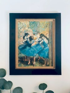 Cadre Vintage « Danseuses en bleu » d’après Edgar Degas – Édition S.P.A.D.E.M.