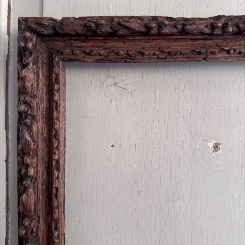 Cadre XVIIe en bois sculpté chêne baguettes A5744