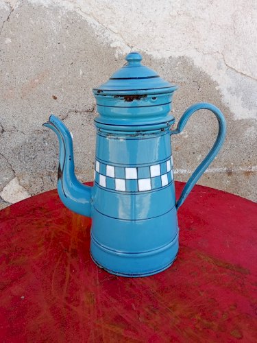 cafetière émaillée ancienne