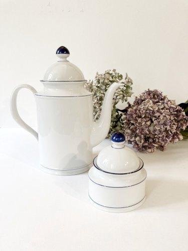 Cafetière et sucrier en porcelaine Seltmann Weiden, West Germany, modèle Renate, années 1980