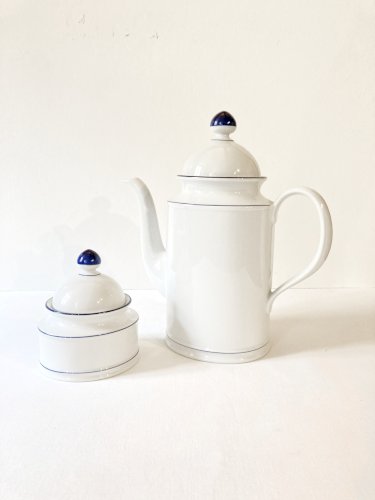 Cafetière et sucrier en porcelaine Seltmann Weiden, West Germany, modèle Renate, années 1980