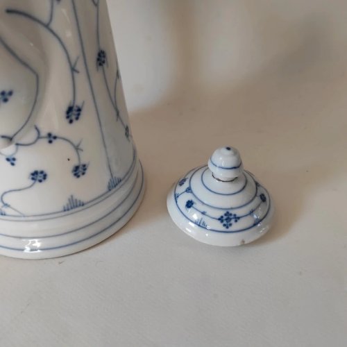 Cafetière, verseuse en porcelaine Allemande, Blu Saks, Copenhague