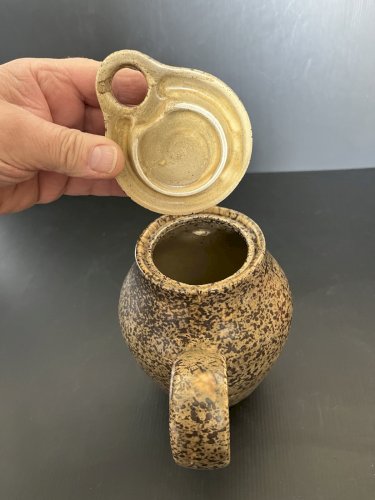 cafetière verseuse  Les Potiers De L'Abbaye Salins les bains vintage design