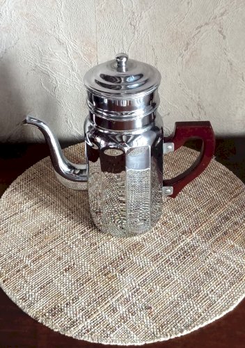 CAFETIÈRE VINTAGE ADB – CUIVRE CHROMÉ & BAKÉLITE – ANNÉES 50/60 – 2L 