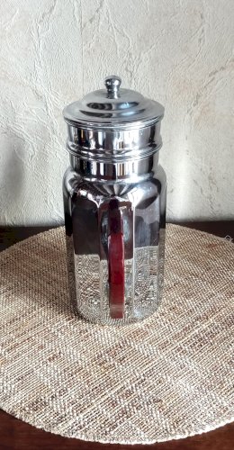 CAFETIÈRE VINTAGE ADB – CUIVRE CHROMÉ & BAKÉLITE – ANNÉES 50/60 – 2L 