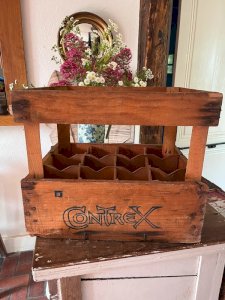 Vintage Contrex bottle crate