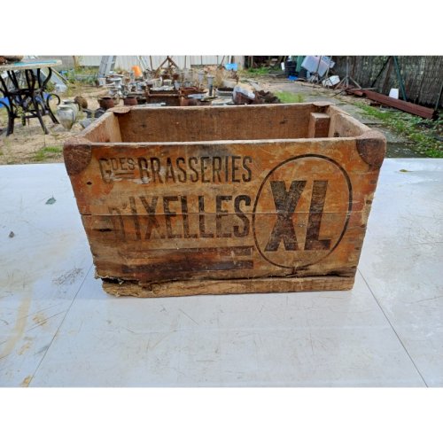 Caisse Bois Publicitaire des Brasseries dIxelles