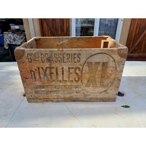 Caisse Bois Publicitaire des Brasseries dIxelles