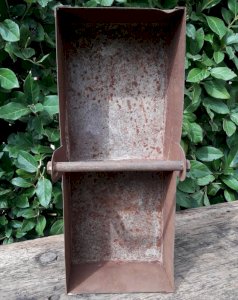 Caisse métal 2 compartiments outils ancienne