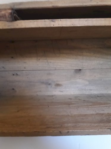 Caisse militaire L64,3xH27xP23,2 de munitions en bois