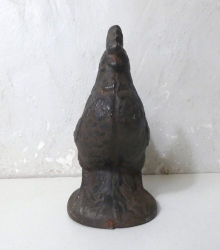 cale porte coq en fonte vintage