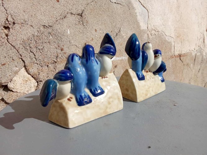 Camille Tharaud (Limoges) – Paire de serre-livres Les Oiseaux