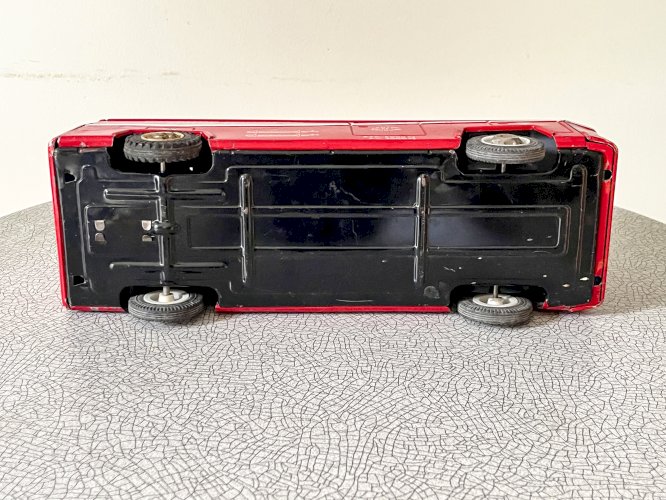 Camion Pompier Joustra en tôle, modèle n°644, jouet ancien