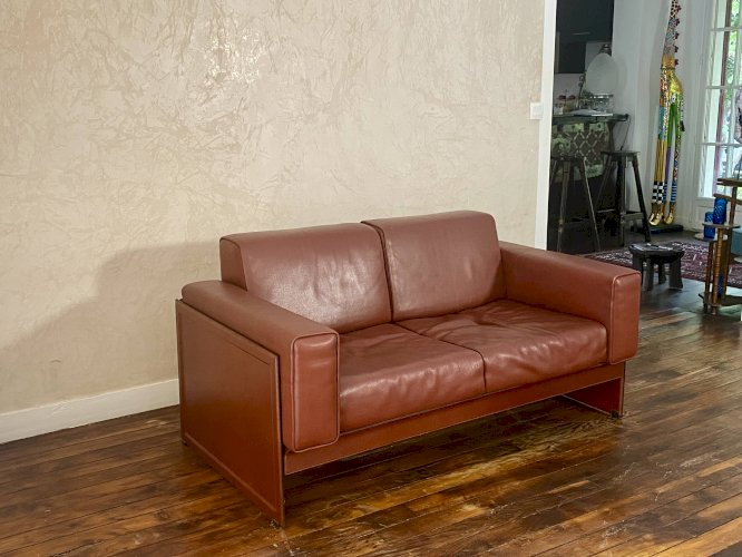 Canapé 2 places Korium KM 3/1 – Tito Agnoli pour Matteo Grassi, Italie