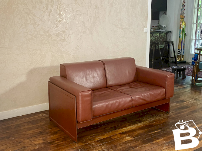 Canapé 2 places Korium KM 3/1 – Tito Agnoli pour Matteo Grassi, Italie