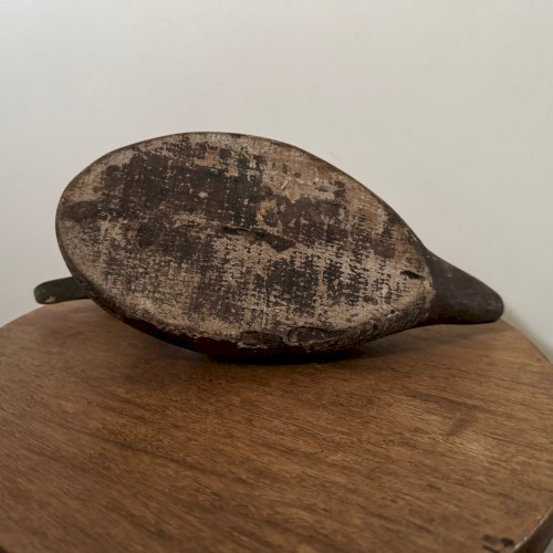 Canard appelant en bois polychrome XXe art populaire M3537